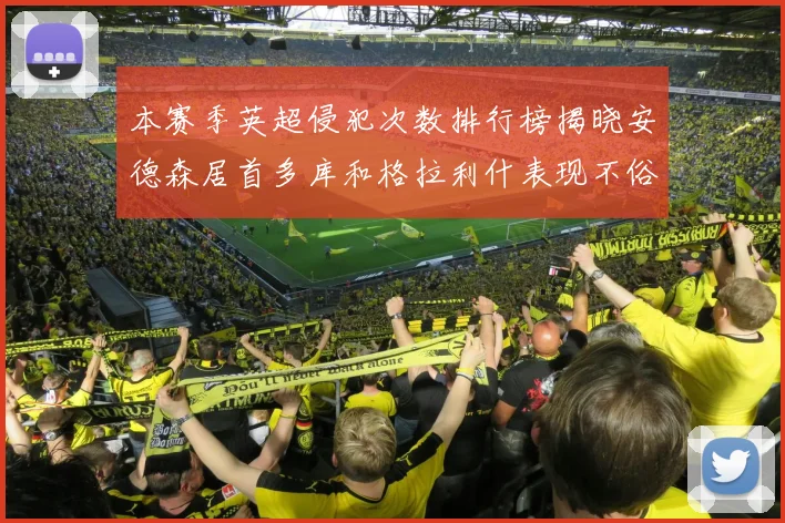本赛季英超侵犯次数排行榜揭晓安德森居首多库和格拉利什表现不俗